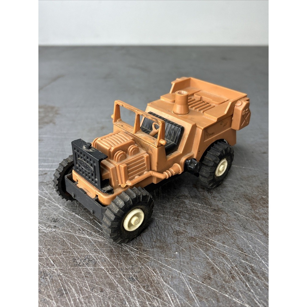 VTG Remco Mighty Mike Rat Patrol‎ Toy Jeep Motorized Untested Rare HTF